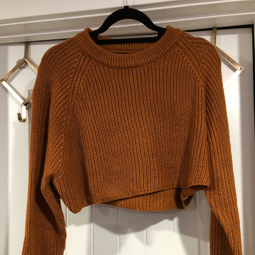 Zaful Raglan sleeve crop sweater
